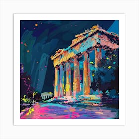 A Temple Of Olympian Zeus In Athens Expressive S 1720009638 1 Art Print