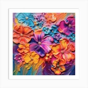 Colorful Flowers 1 Art Print