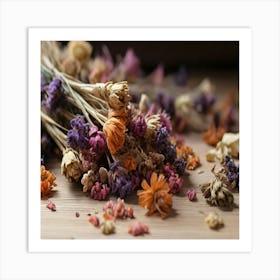 Dried Flowers Art Print