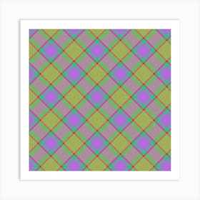 Plaid Fabric 118 Art Print