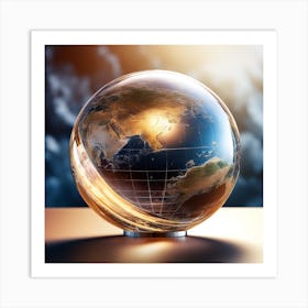 Globe Of The World Art Print