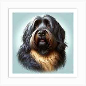 Gray Dog Art Print