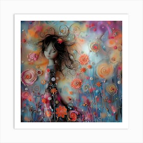 Fairytale Girl Art Print