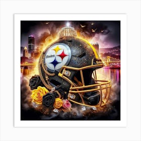 Pittsburgh Steelers Helmet Art Print