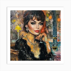 French Glamour 1960's French Chic Series 4 Art Print