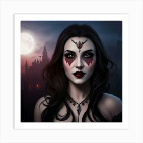 Nocturnal Enchantress Art Print