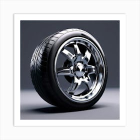 Car Tire Art Print