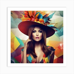 Colorful Hat 7 Art Print