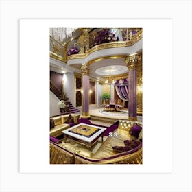 Living Room In A Palace Art Print