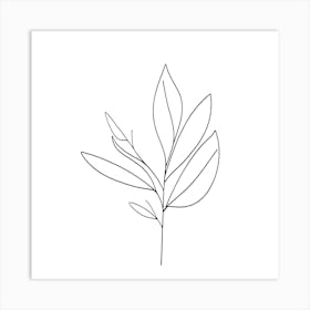 Minimal Lily Art Print