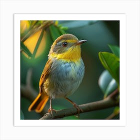 Yellow-Fronted Robin Art Print