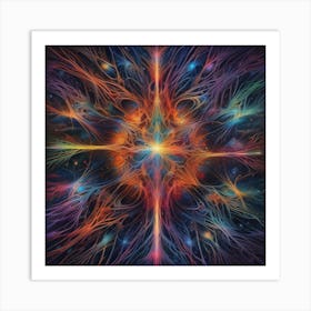 Psychedelic Star Art Print