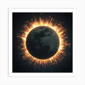 Solar Eclipse Art Print