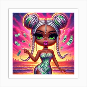 Money Girl 16 Art Print