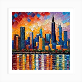 Skyline Reimagened 3 Art Print