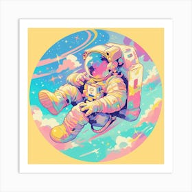 Astronaut In Space 27 Art Print