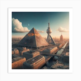 Futuristic Cityscape 8 Art Print