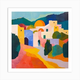 Abstract Travel Collection Tunisia 3 Art Print