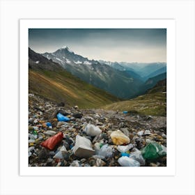 Garbage In The Mountains 5 Art Print