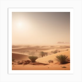 Desert Landscape - Desert Stock Videos & Royalty-Free Footage 19 Art Print