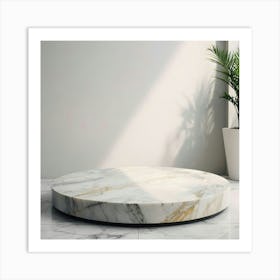 Round Marble Coffee Table 9 Art Print