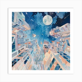 Sky City Art Print