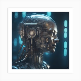 Cyborg Woman 102 Art Print