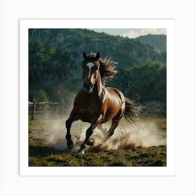 Horse Galloping 1 Art Print