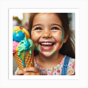 Ice Cream Stock Videos & Royalty-Free Footage Art Print