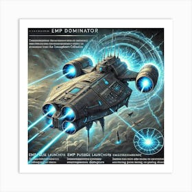 Ionosphere Emp Dominator Key Features Converted Art Print