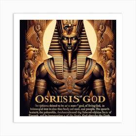 Osiris God Art Print