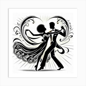 Ballroom Dancers Art Print