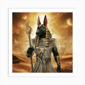 Egyptian ANUBIS 1 Art Print