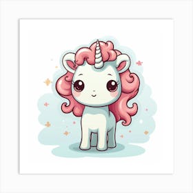 Cute Unicorn 770 Art Print