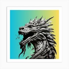 Dragon Head Art Print