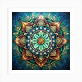 Mandala Again Art Print