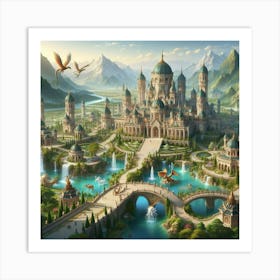 Fantasy Castle 2 Art Print