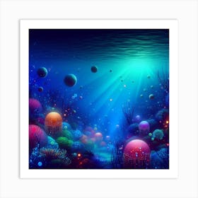 Deep water Art Print