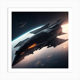 Space Battles Art Print