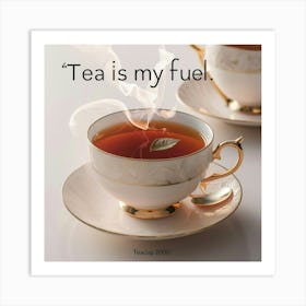 Tea Is My Fuel Art Print