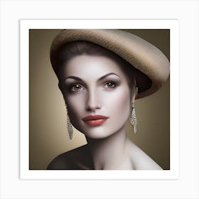 Beautiful Lady Art Print