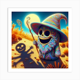 Psychedelic Halloween Art Print