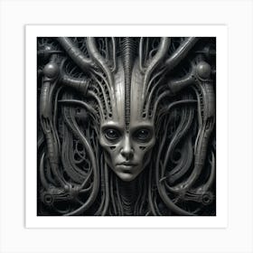 Alien Head art Art Print