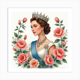 Elegant Young Queen 3 Art Print