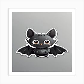 Bat Sticker Art Print