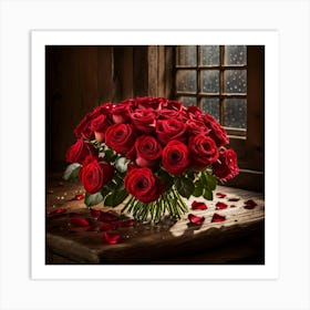 Red Roses 10 Art Print