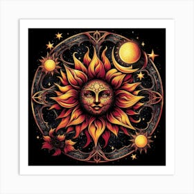 Sun And Moon 2 Art Print