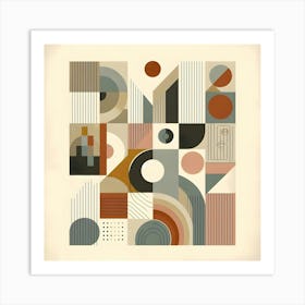 Abstract Geometric Pattern 2 Art Print