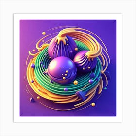 3d Illustration 1 Art Print