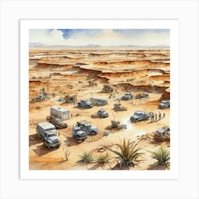 Desert Terrain Art Print